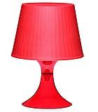 lampada rossa da tavolo