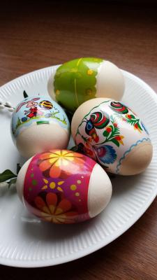Uova decorate con decoupage