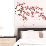 Adesivo murale  ramo con fiori di ciliegio