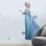 Adesivo murale  frozen  elsa la regina del regno di ghiaccio maxi sticker