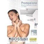 Bossini kit soffione inox twiggy quadro 250x250