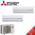 Mitsubishi climatizzatore inverter dual 9000+9000 btu...