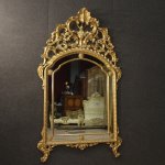 Specchiera italiana dorata in stile luigi xv - 1963246