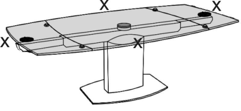 Mollettone trasparente per tavoli 120 x 80 cm 5
