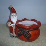 Babbo natale in ceramica con - 23179