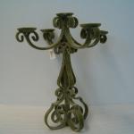 Candelabro natalizio satinato 4 braccia