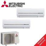 Mitsubishi climatizzatore inverter dual 9000+9000 9+9...