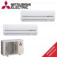 Mitsubishi climatizzatore inverter dual btu 7000+12000 7+12