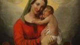 Thumbnail Quadro olio su tela Madonna con Bambino 2