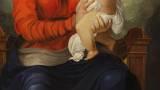 Thumbnail Quadro olio su tela Madonna con Bambino 3
