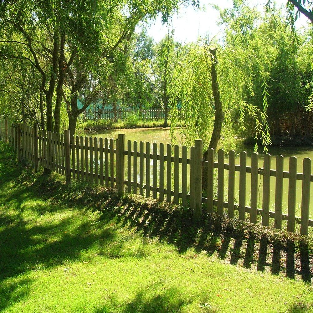 Steccato eco legno pino impregnato cm 180 1