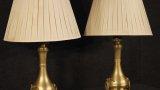 Thumbnail Antica coppia di lampade francesi dorate in 1