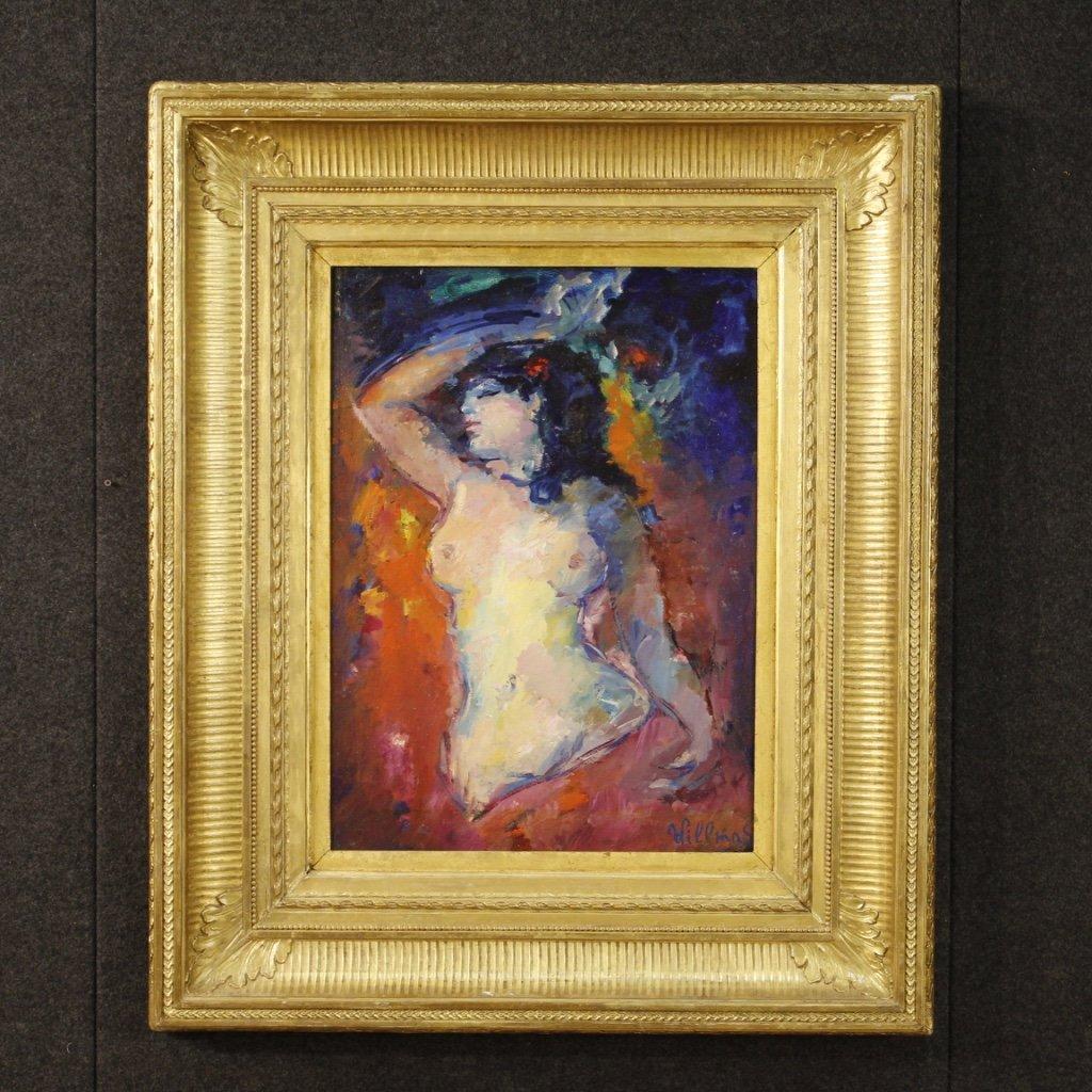 Dipinto francese nudo femminile firmato 1