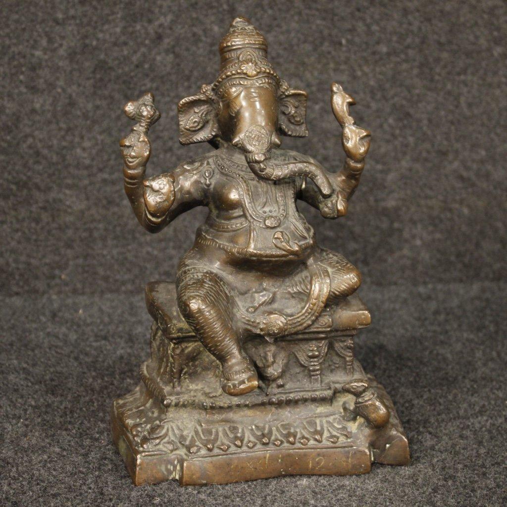 Scultura indiana in bronzo raffigurante divinità 1