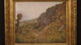 Thumbnail Antico dipinto francese paesaggio firmato del xix 1