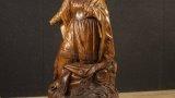 Thumbnail Antica scultura tedesca in legno raffigurante santa 1