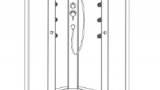 Thumbnail Cabina idromassaggio rettangolare modello SAMOA 2