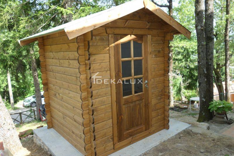 Casetta in legno da giardino 1,80 x1,80 mt 2