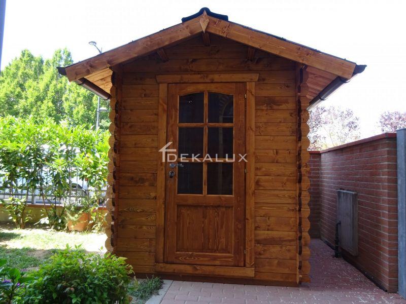 Casetta in legno da giardino 1,80 x1,80 mt 3