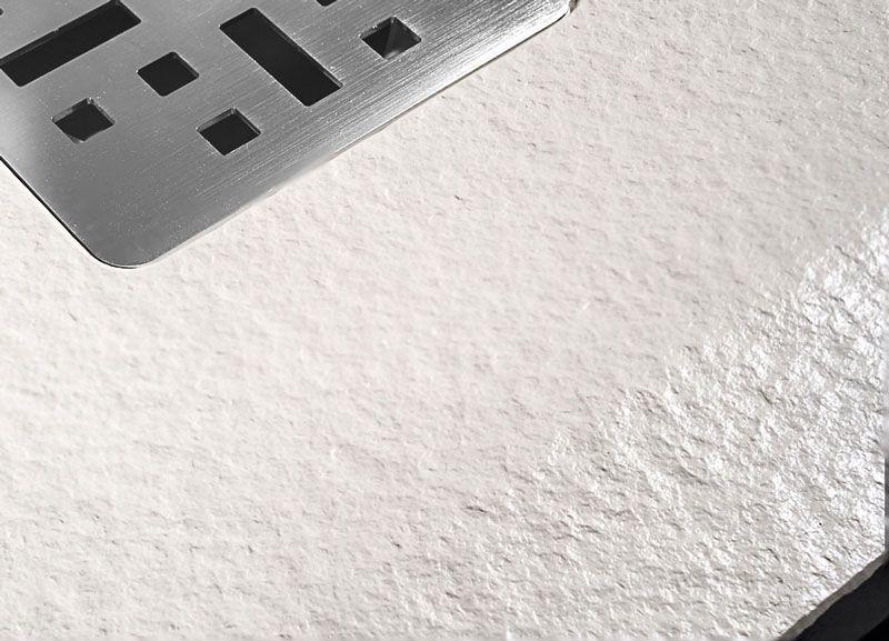 Piatto doccia rettangolare SIMI 120x80 finitura pietra colore bianco 11