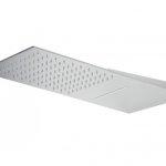 Soffione doccia shine 23x55 acciaio inox rettangolare