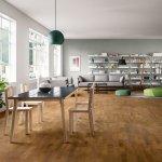 Parquet 3 strip rovere spazzolato verniciato opaco