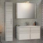 Mobile bagno smile 90 cm larice grigio