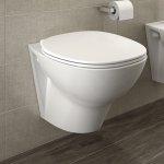 Wc sospeso berna rimless bianco lucido