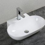 Lavabo da appoggio lambro 56x40 h13 in