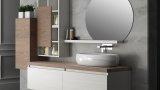 Thumbnail Mobile bagno qubo 140 cm bianco matrix/sherwood 1