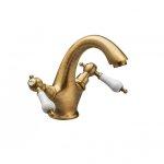 Gruppo lavabo monoforo desk bronzo