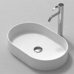 Lavabo da appoggio union round 58x38 solid