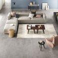 Pavimento spc space silver effetto cemento grigio