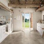 Pavimento spc space greige effetto cemento grigio