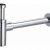 Sifone per lavabo design tondo alto 11/4