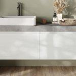 Cassettone bagno qubo sospeso sotto top 140