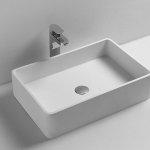 Lavabo da appoggio union 60x40 solid surface