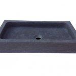 Lavabo da appoggio purestone union 60x32xh10 pietra