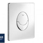 Placca wc grohe&reg start 2 pulsanti cromo