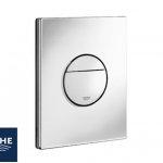 Placca wc grohe&reg sail 2 pulsanti cromo