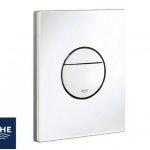 Placca wc grohe&reg sail 2 pulsanti bianca