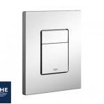 Placca wc grohe&reg even 2 pulsanti cromo