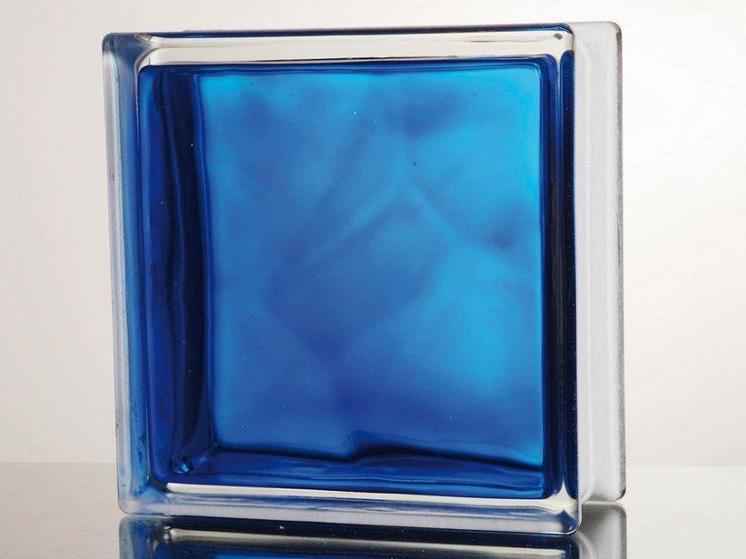 Vetromattone in colored blue 19x19x8 1