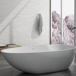 Vasca freestanding oval solid surface 178x98