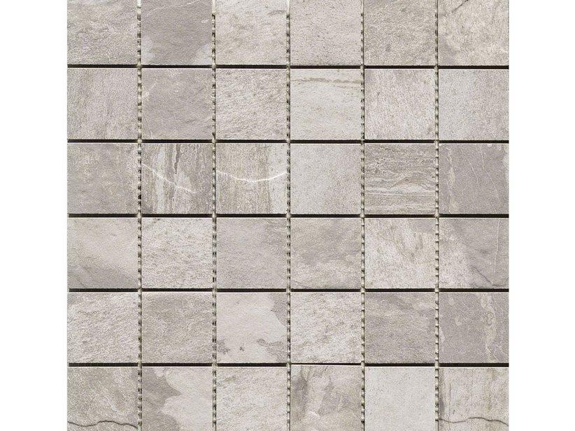 Mosaico fascia bengal grey 30x30 gres effetto 1