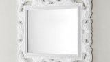 Thumbnail Specchio bagno barocco 94x75 bianco 1