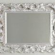 Specchio bagno barocco 94x75 foglia argento