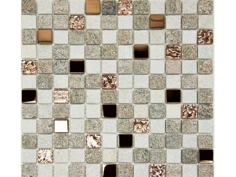 Mosaico pietra naturale st moritz rose 30x30 1