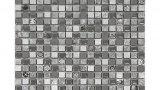 Thumbnail Mosaico vetro e marmo bukara cenere 30x30 1