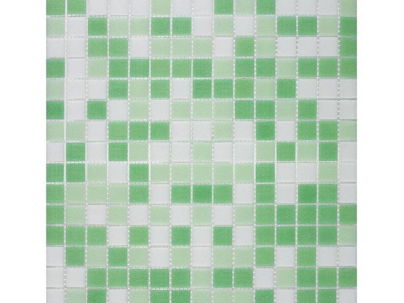 Mosaico vetro m4 mix green 32 5x32 1